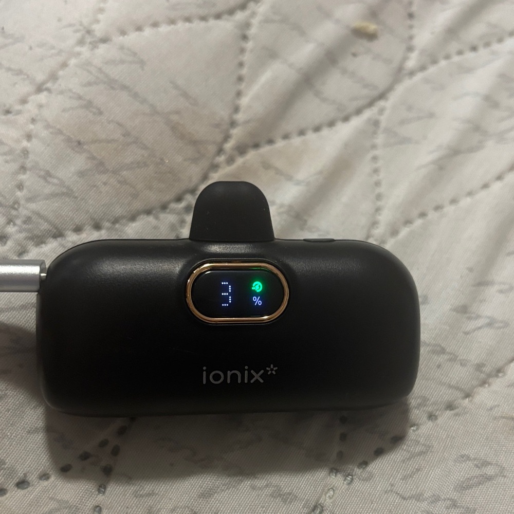 Ionix Black Digital Charging Device | Rechargeable | Sleek Compact Design